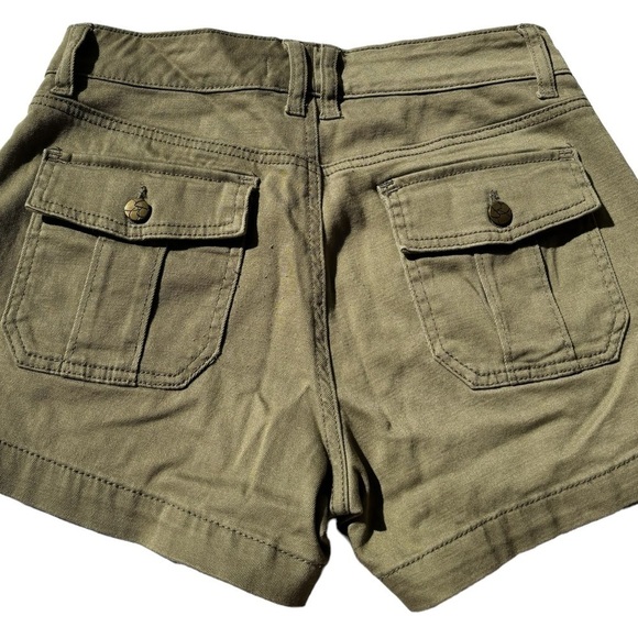 Jessica Simpson Chino Shorts Pocket and Button Detail-Green Women's 2/26 - Picture 9 of 13